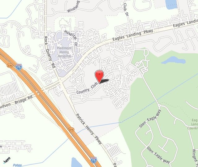 Location Map: 245 Country Club Dr Stockbridge, GA 30281